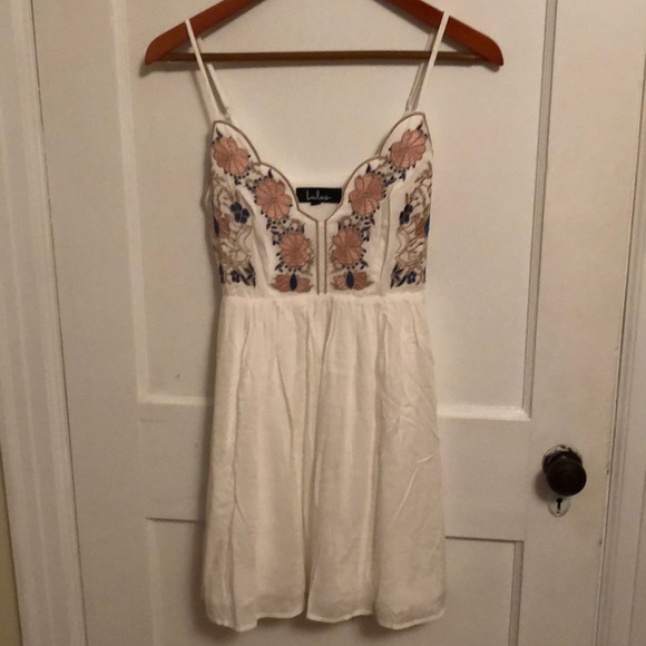 Lulus Dresses & Skirts - Lulu’s Daisy Petal Pickin’ Ivory Embroidered Dress